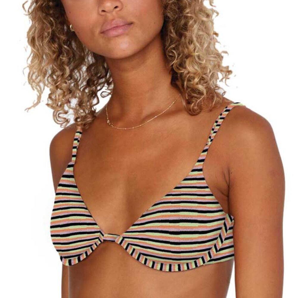 RVCA Cosmic Way Underwire Bikini Top Striped Print